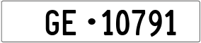 Trailer License Plate